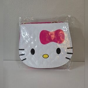 Hello Kitty Quilted White and Pink Kids Cross Body Bag